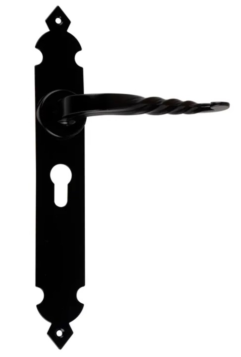 Manilla puerta exterior con placa